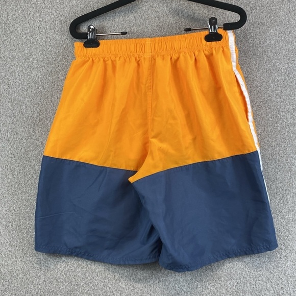 NIKE Men’s Swim Trunks Shorts M Mesh Liner Gray Orange 9" travel cruise beach - Picture 6 of 11